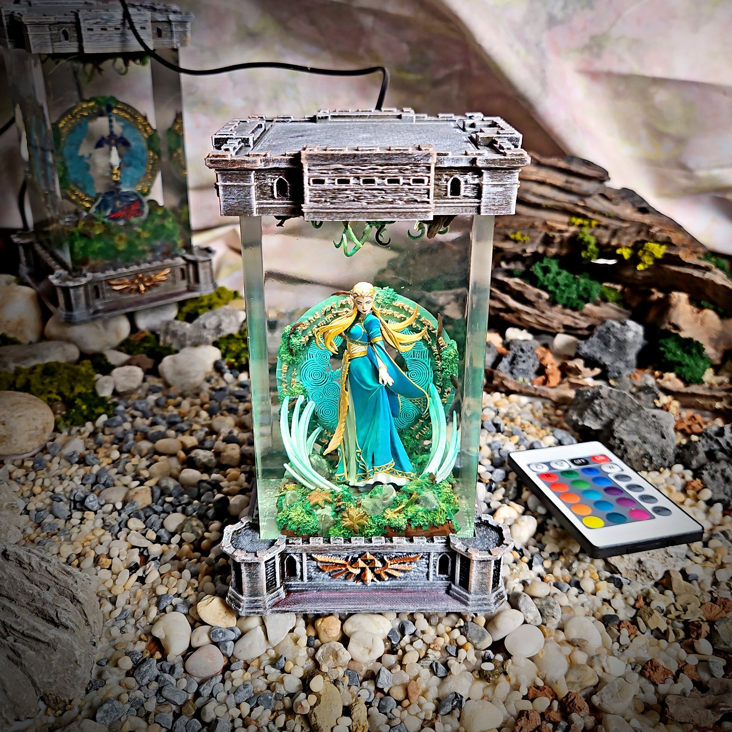 Princess Resin Lamp - handmade resin lamp