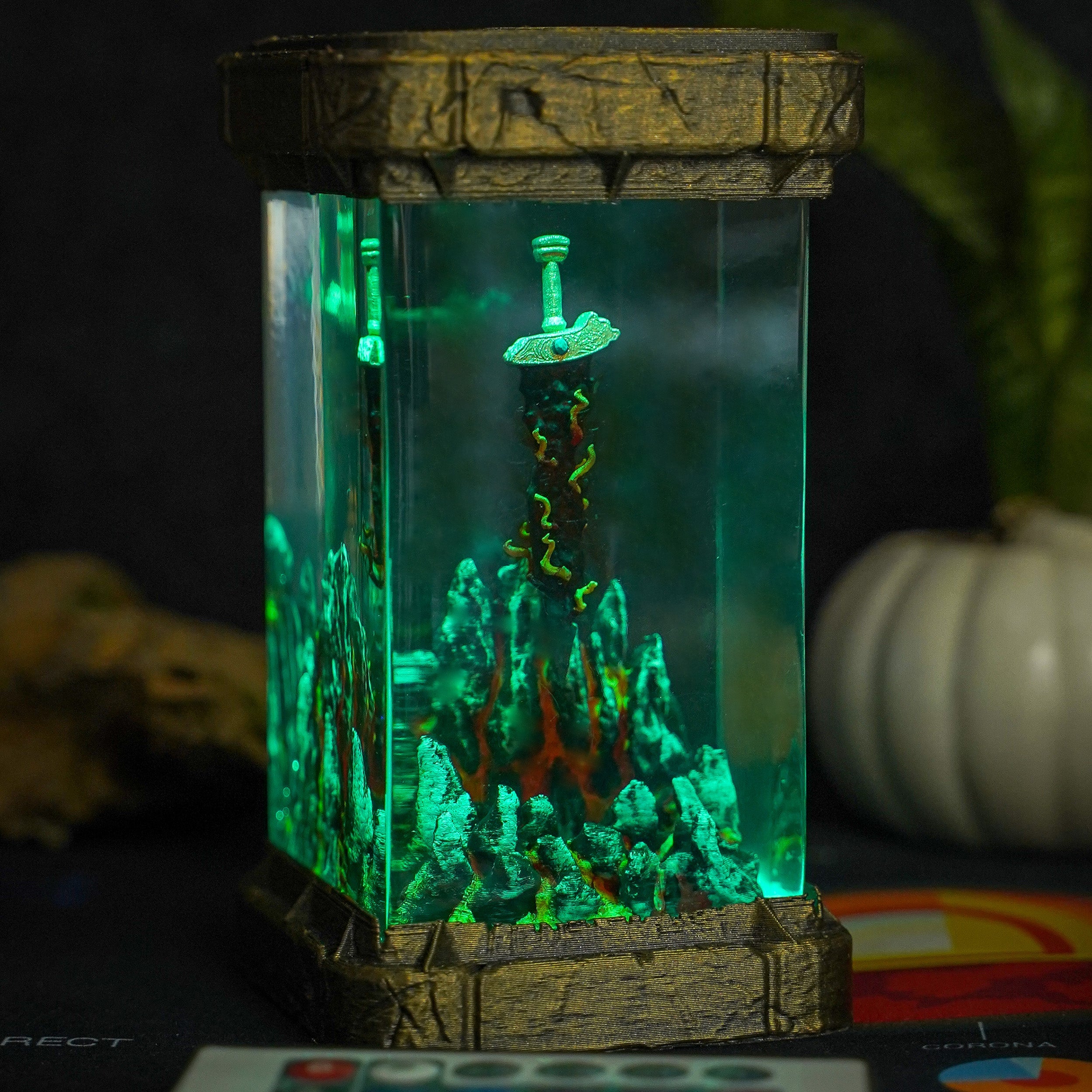 Black Blade Greatsword Resin Lamp - handmade resin lamp