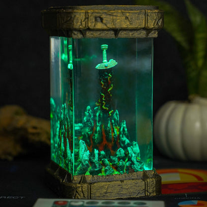 Black Blade Greatsword Resin Lamp - handmade resin lamp