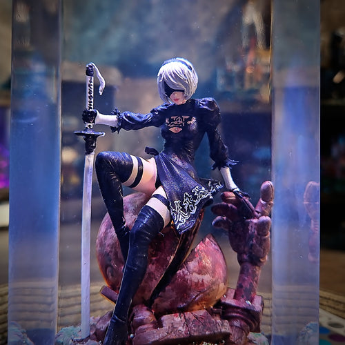 2B V3 - handmade resin lamp