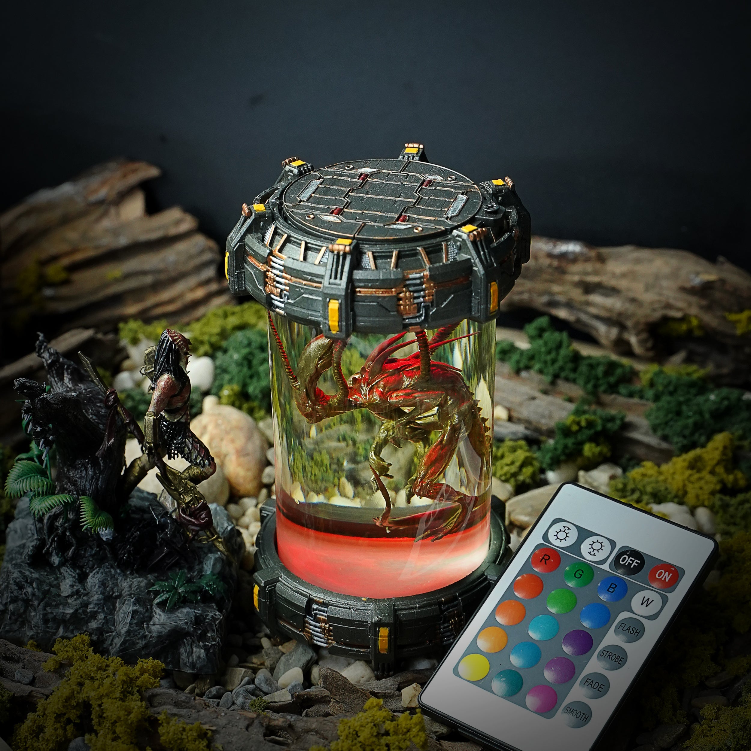 BIOLAB - ALIEN V2 Resin Lamp - handmade resin lamp