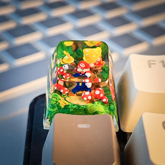 Mario Keycap - handmade resin keycap