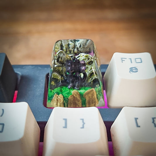 Toothless Keycap - handmade resin keycap
