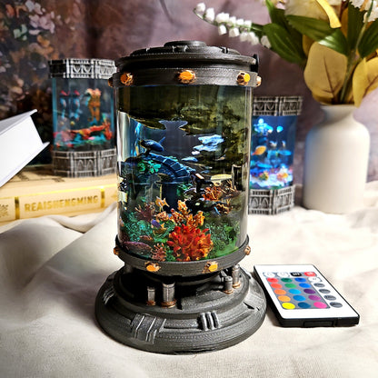 Ocean Diver Resin Lamp - handmade resin lamp