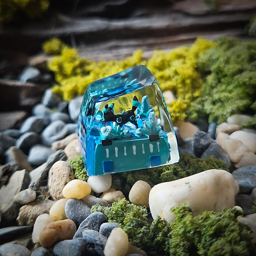 Umbreon New Keycap - handmade resin keycap
