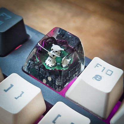 Mimikyu New Keycap - handmade resin keycap