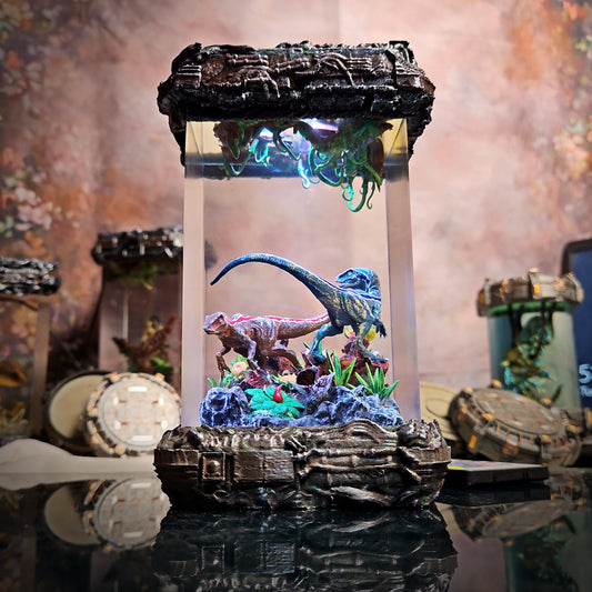 Raptor Resin Lamp - handmade resin lamp