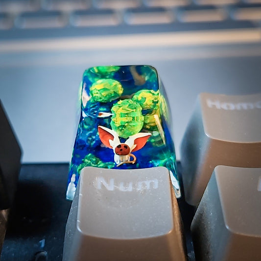 Momo Keycap - handmade resin keycap