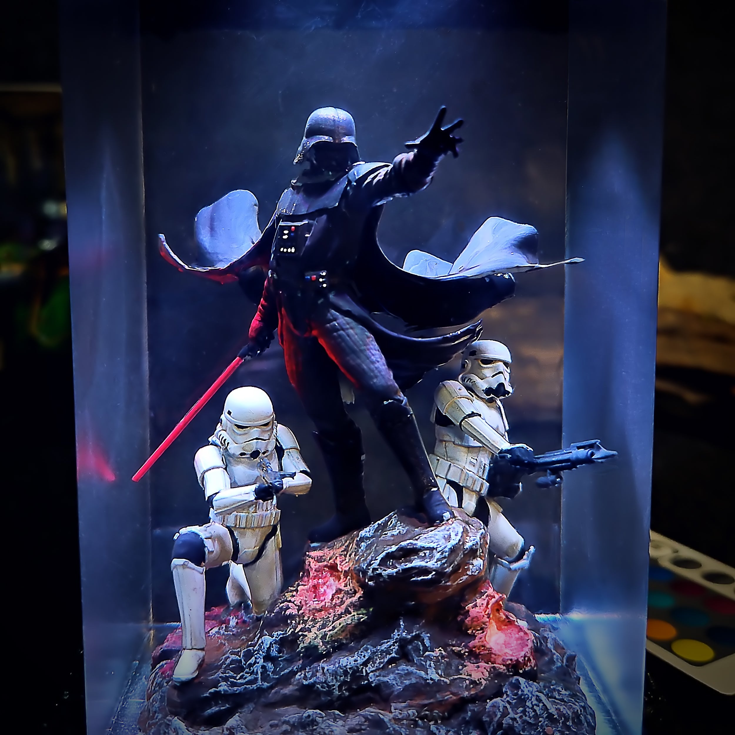 Darth Vader Resin Lamp - handmade resin lamp