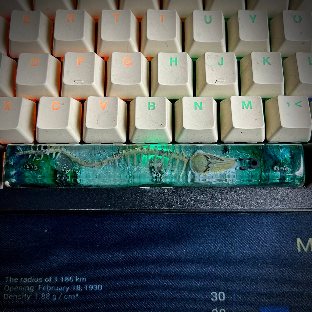 Leviathan Space Keycap - handmade resin spacebar keycap