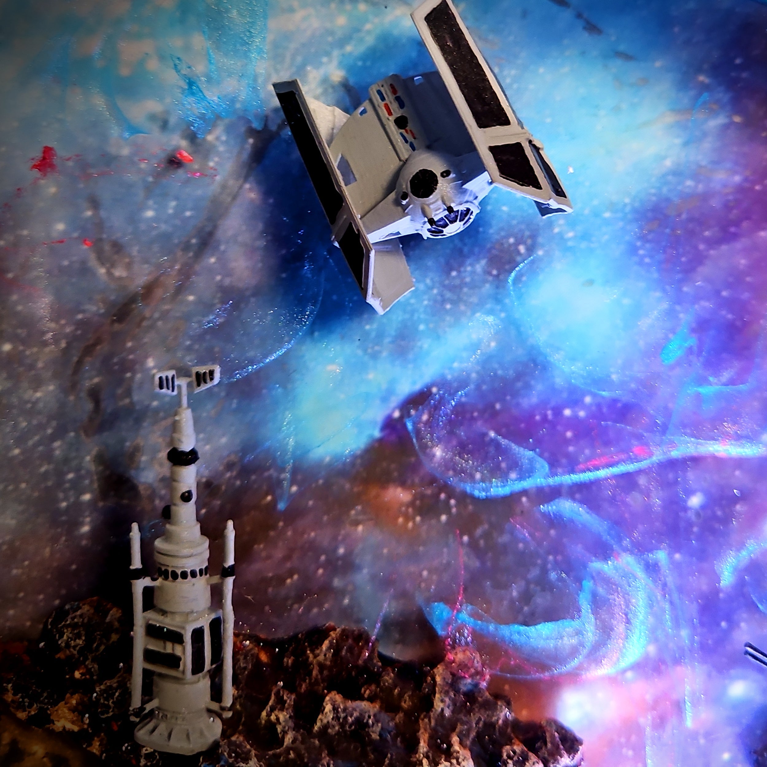 Galaxy Star Wars 1 Resin Lamp - handmade resin lamp