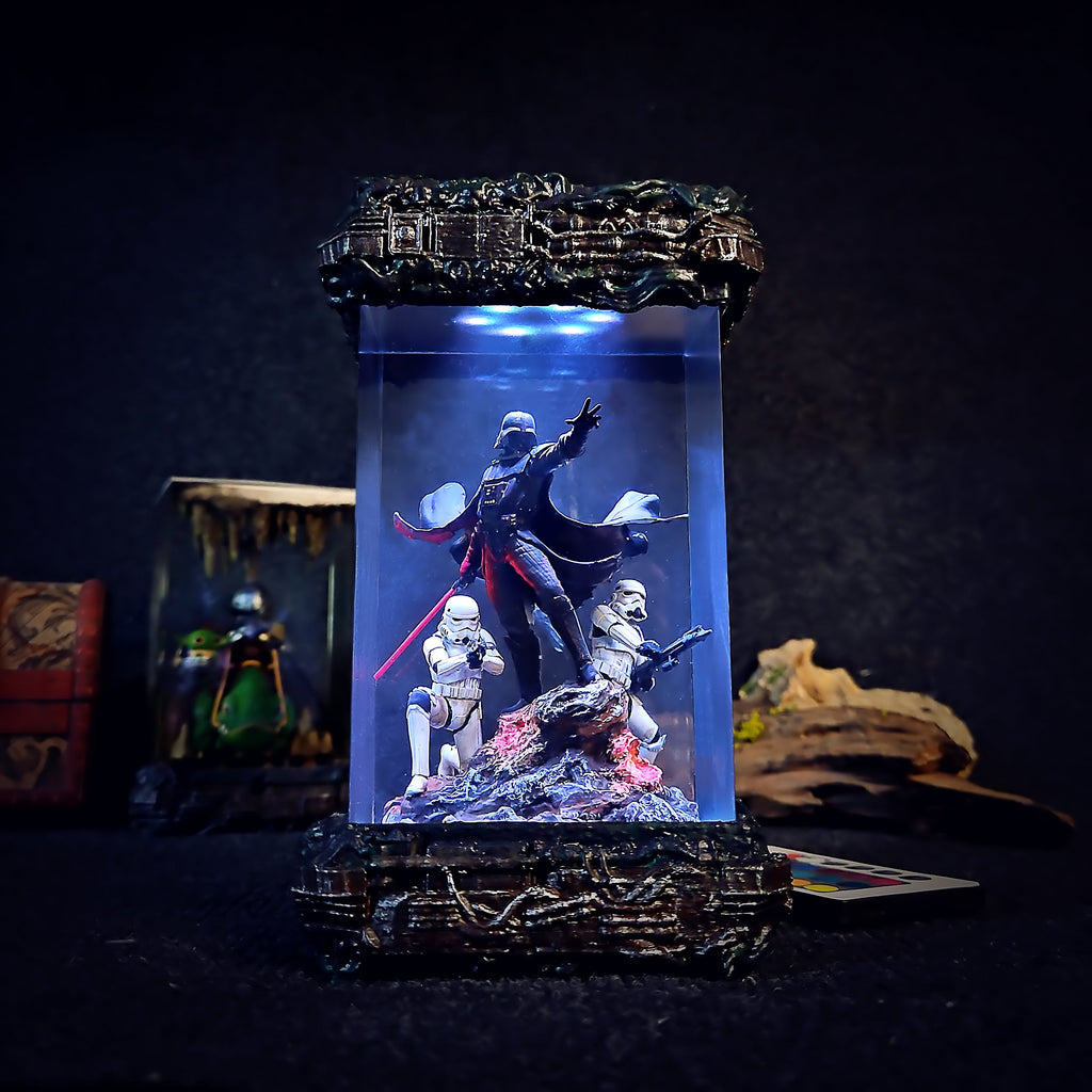 Darth Vader Resin Lamp - handmade resin lamp