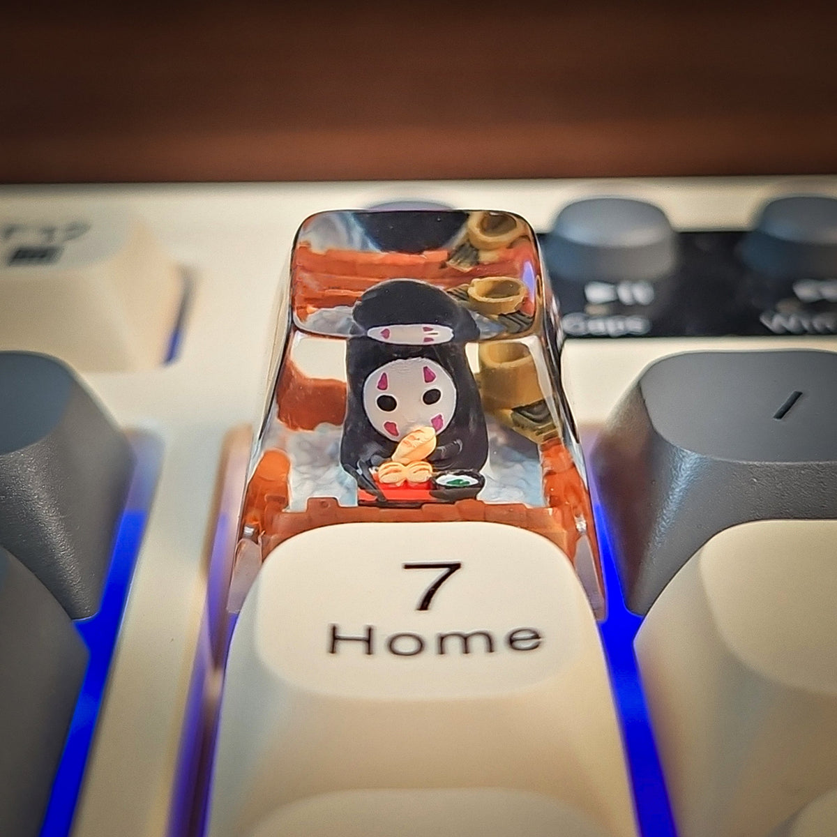 No Face Keycap - handmade resin keycap