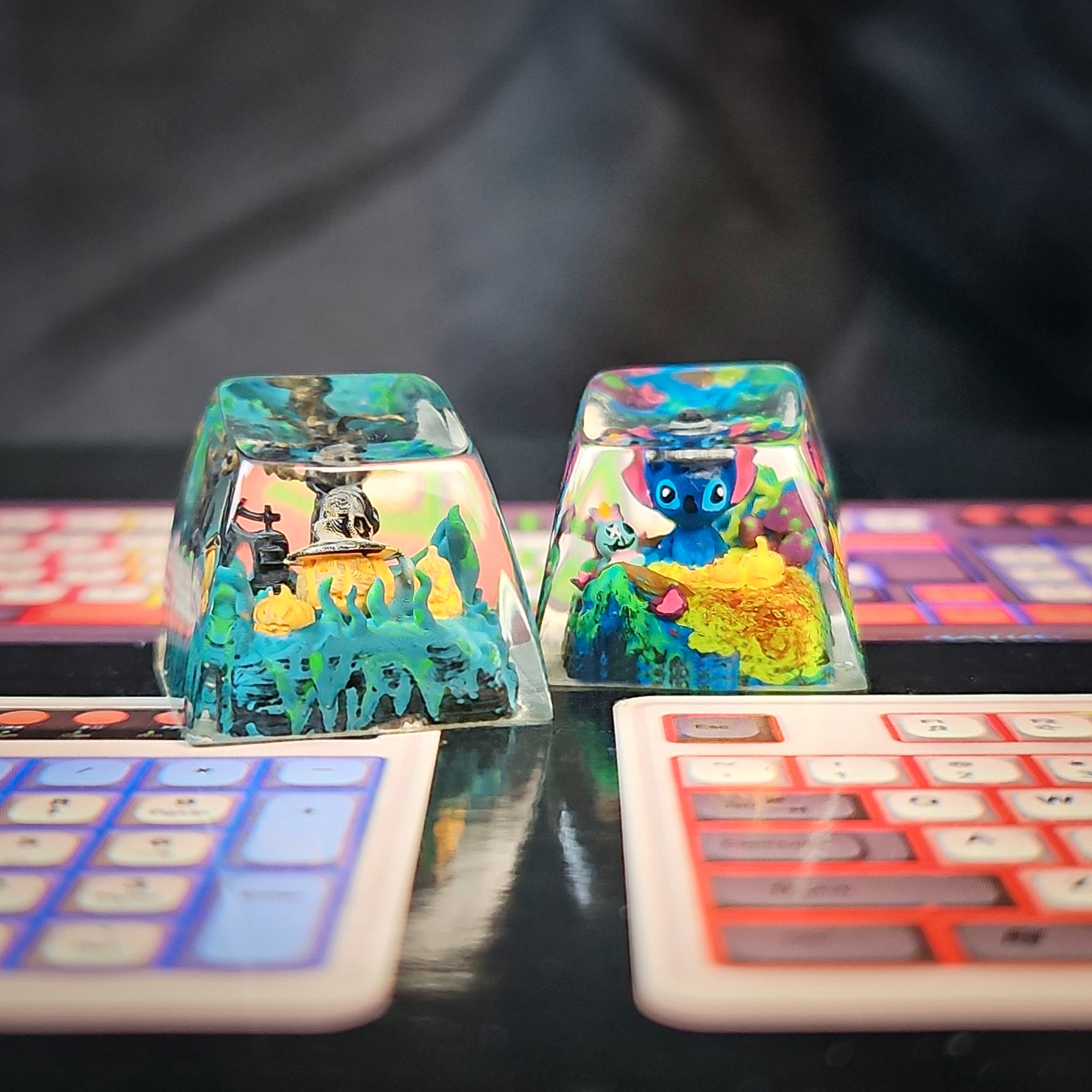 Stitch Keycap - handmade resin keycap