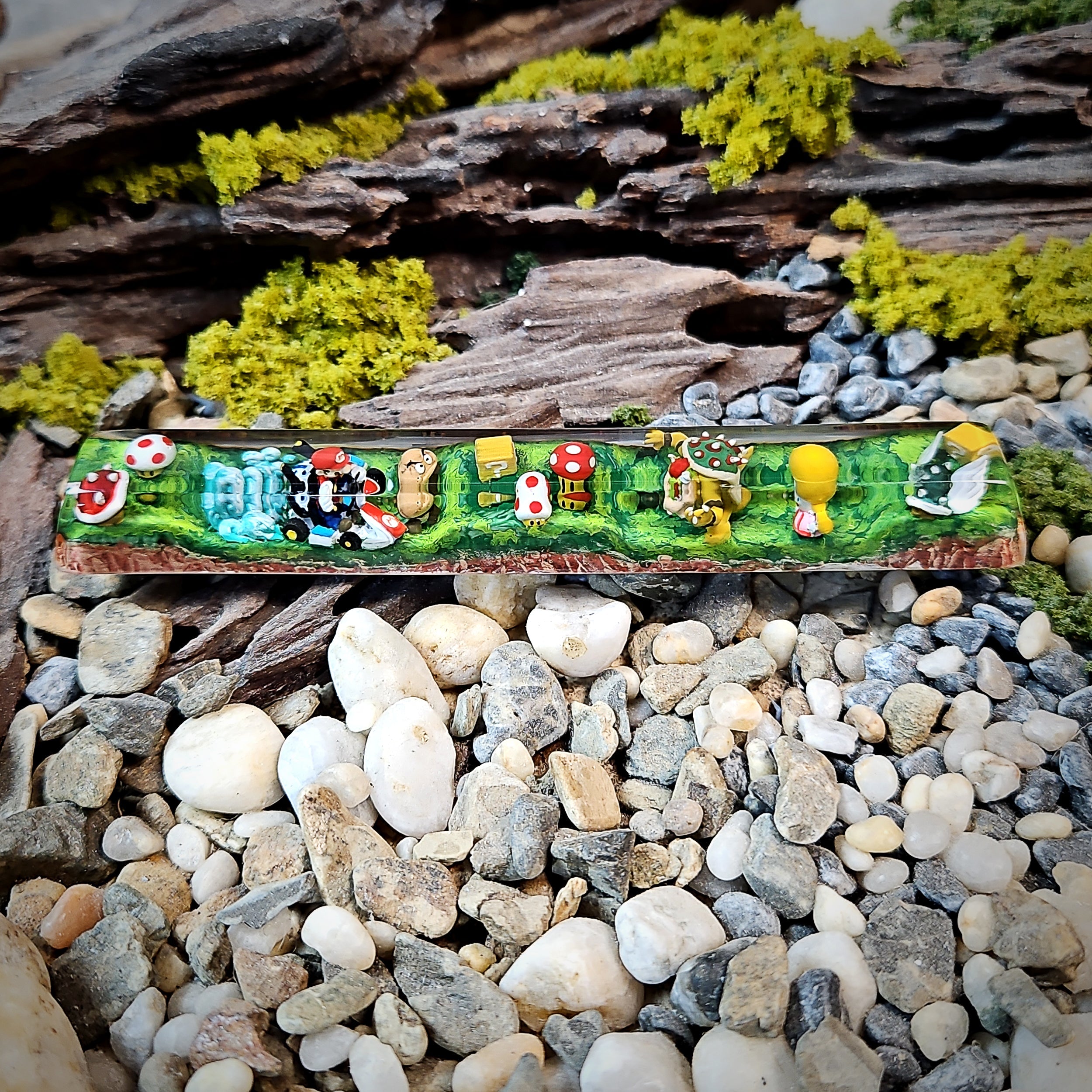 Mario Space Keycap - handmade resin spacebar keycap
