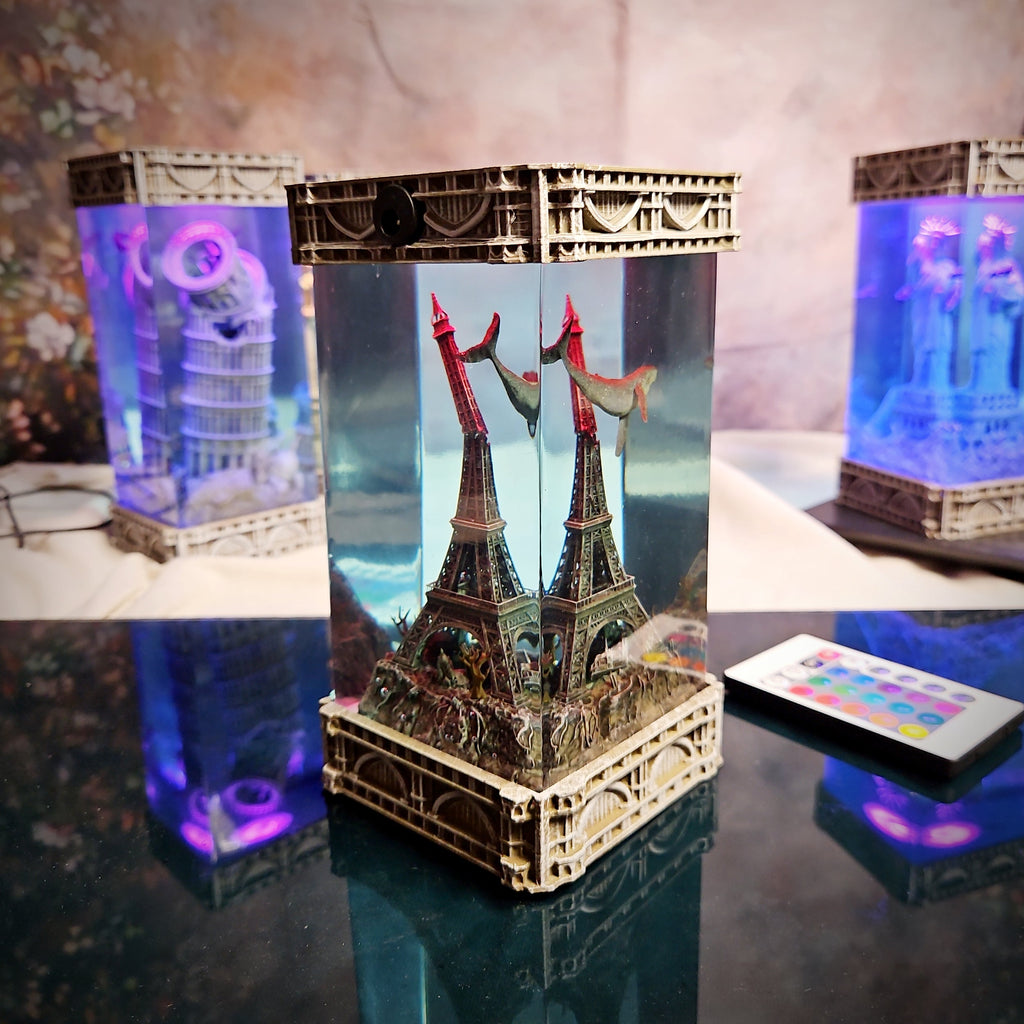 Pari Gothic Resin Lamp - handmade resin lamp