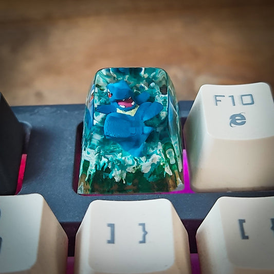 Totodile New Keycap - handmade resin keycap