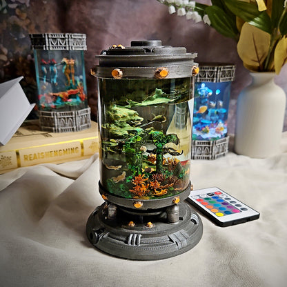 Ocean Diver Resin Lamp - handmade resin lamp