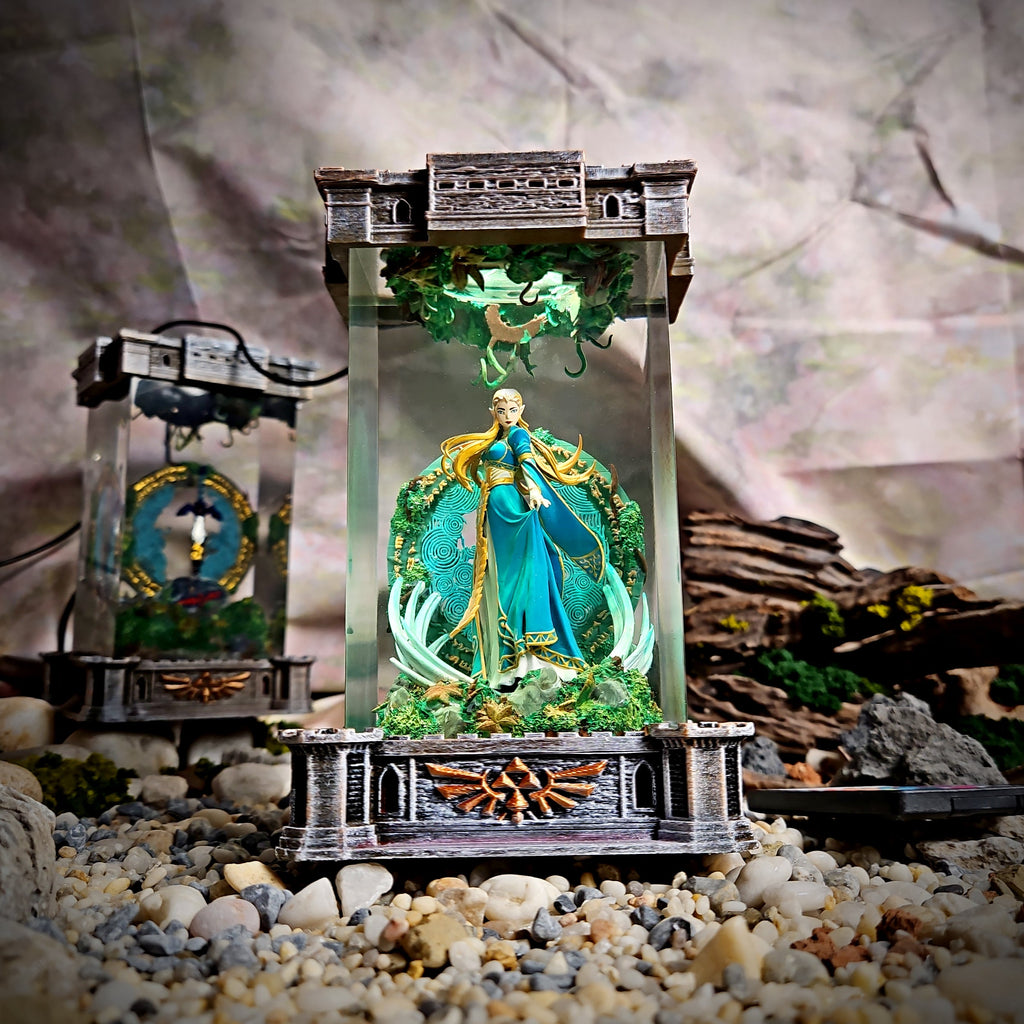 Princess Resin Lamp - handmade resin lamp
