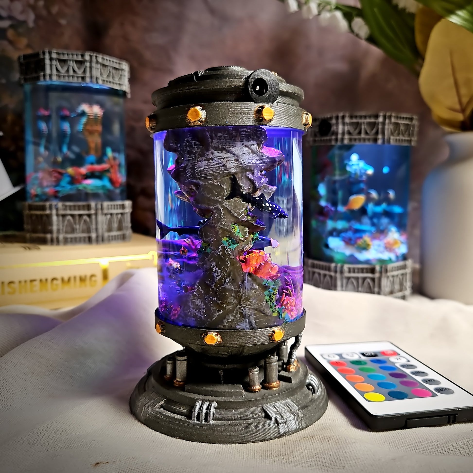 Whale Shark Resin Lamp - handmade resin lamp