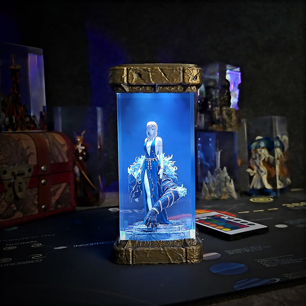Marika, Queen of the Lands Between Resin Lamp - handmade resin lamp