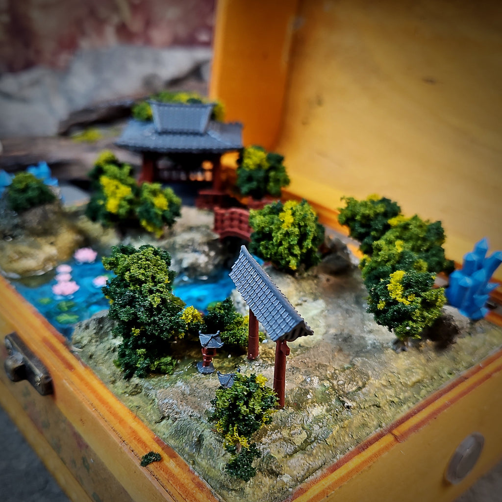 Torii Gate Light Box - handmade resin light box