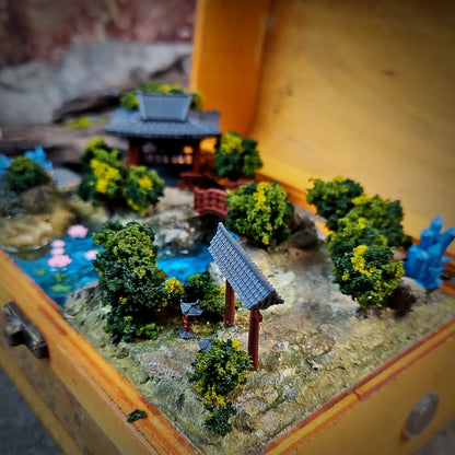 Torii Gate Light Box - handmade resin light box