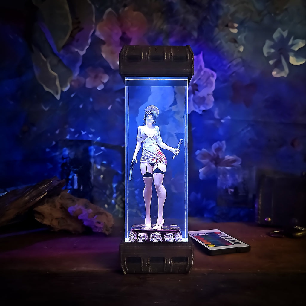 Nurse Resin Lamp - handmade resin lamp