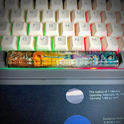 Dragon Ball Z Space Keycap - handmade resin spacebar