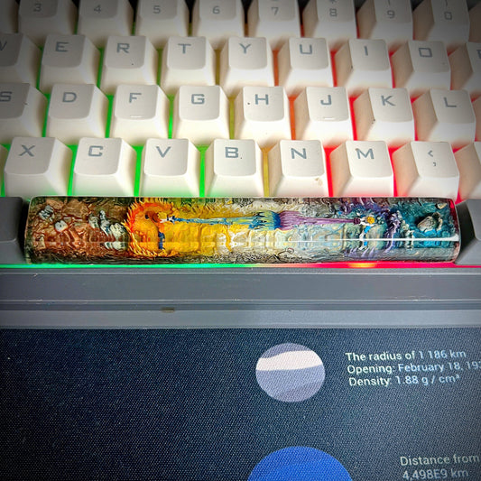 Dragon Ball Z Space Keycap - handmade resin spacebar