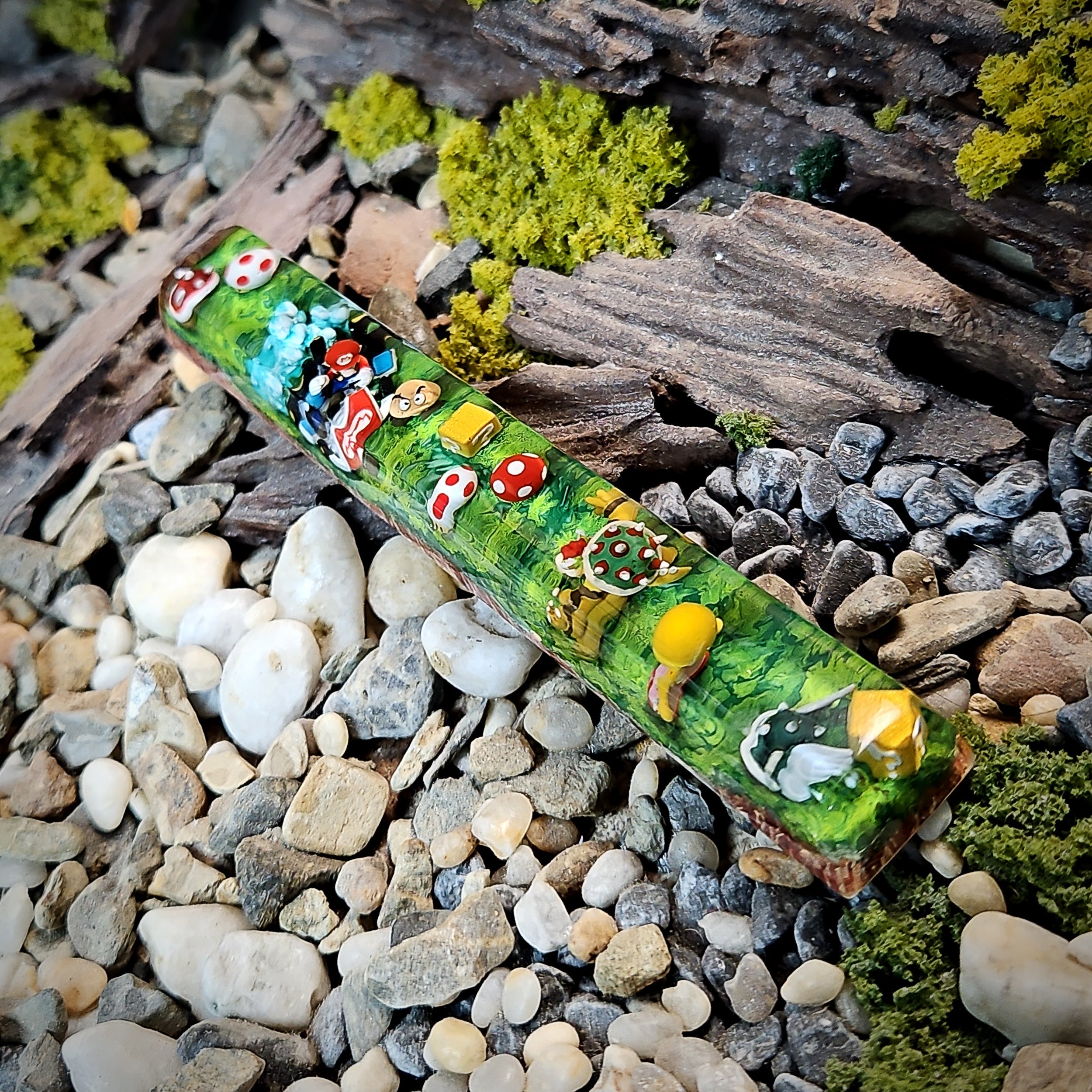 Mario Space Keycap - handmade resin spacebar keycap