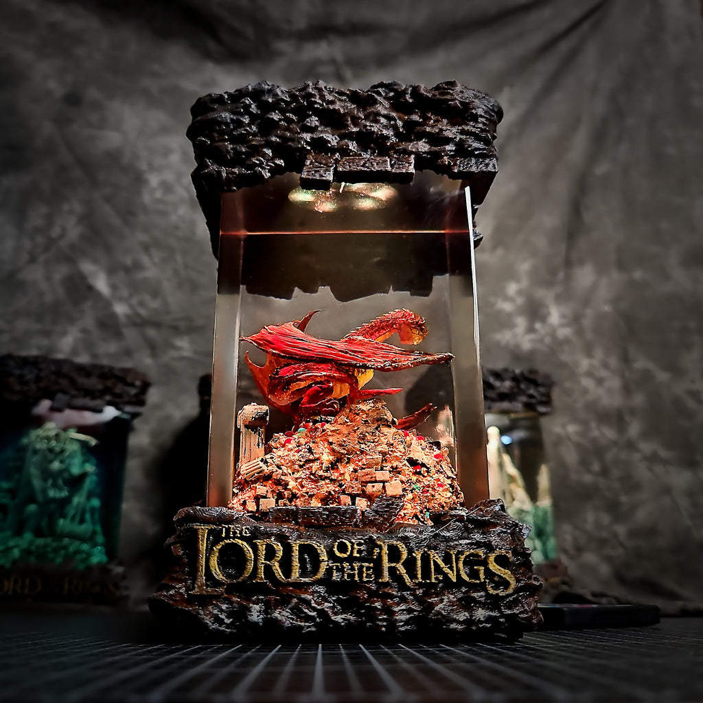 SMAUG - handmade resin lamp