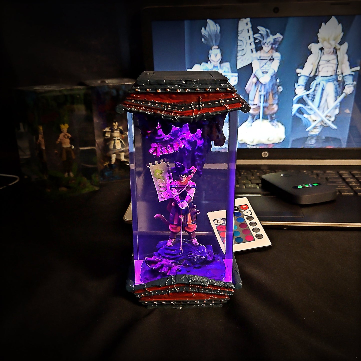 Goku Shogun - Dragon Ball Z Resin Lamp - handmade resin lamp