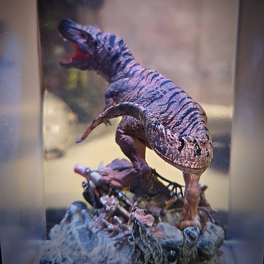 T-Rex Resin Lamp - handmade resin lamp