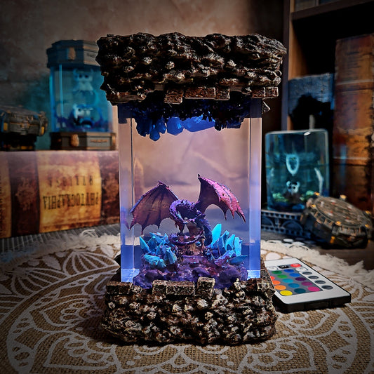 Dragon Gemz Resin Lamp - handmade resin lamp