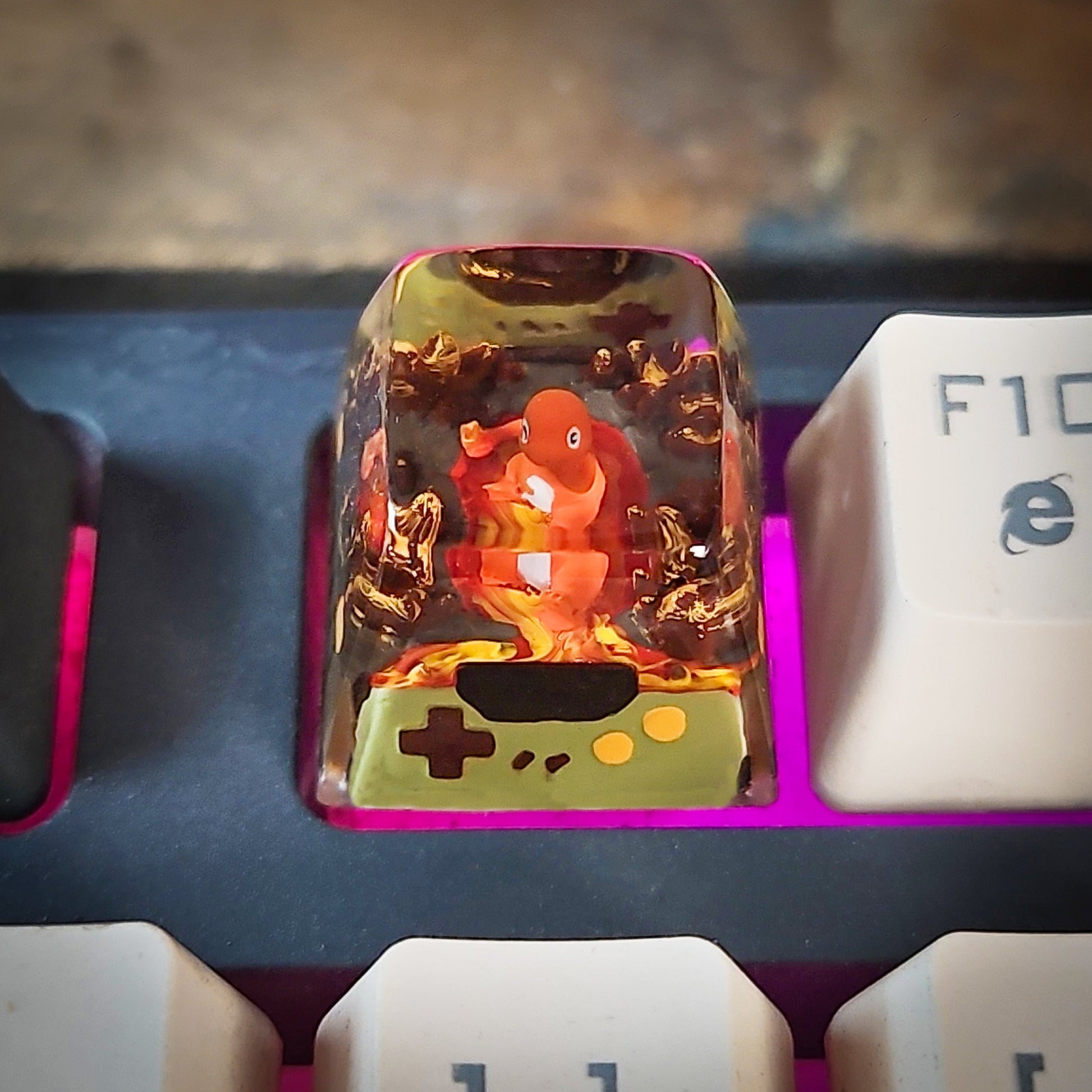 Charmander New Keycap - handmade resin keycap