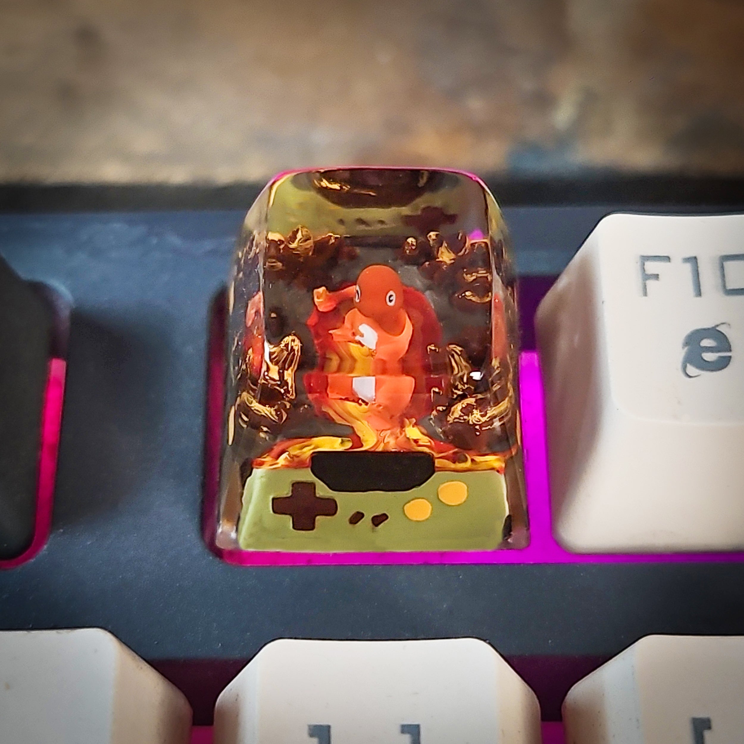 Charmander New Keycap - handmade resin keycap