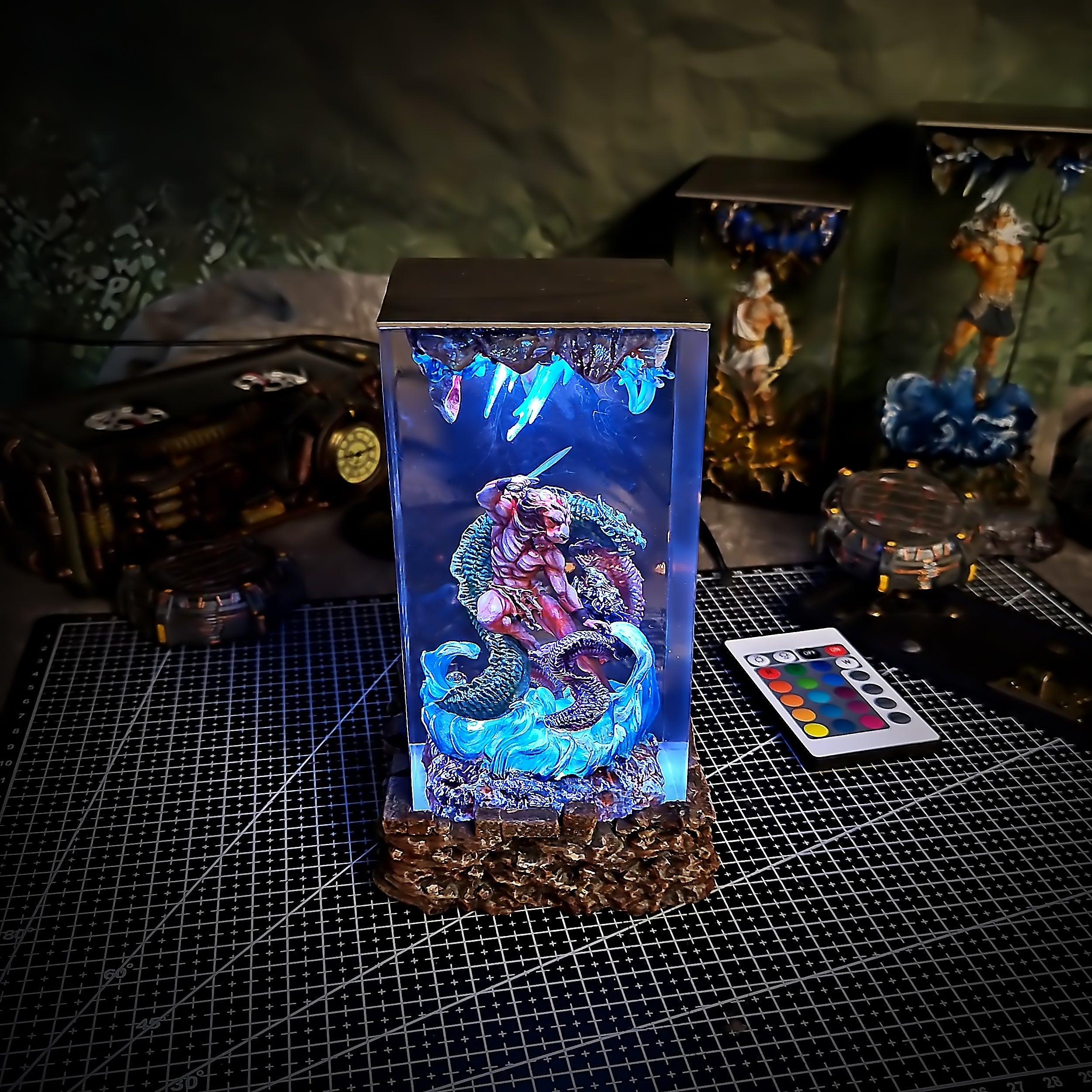 Athens Hercules Resin Lamp