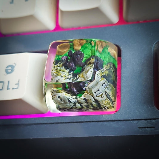Toothless Keycap - handmade resin keycap