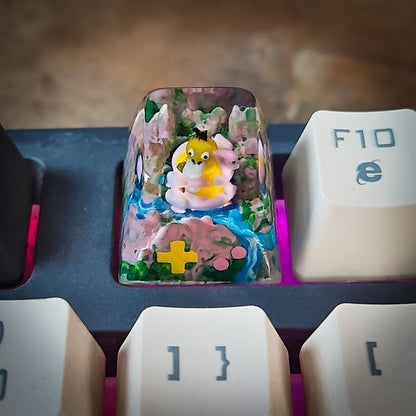 Psyduck New Keycap - handmade resin keycap