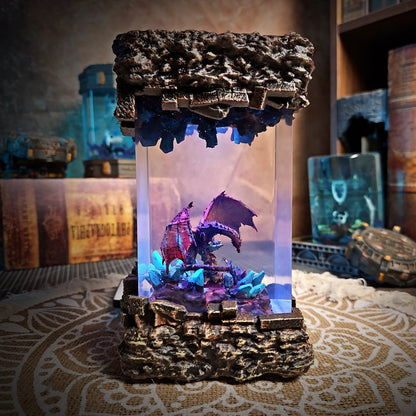 Dragon Gemz Resin Lamp - handmade resin lamp