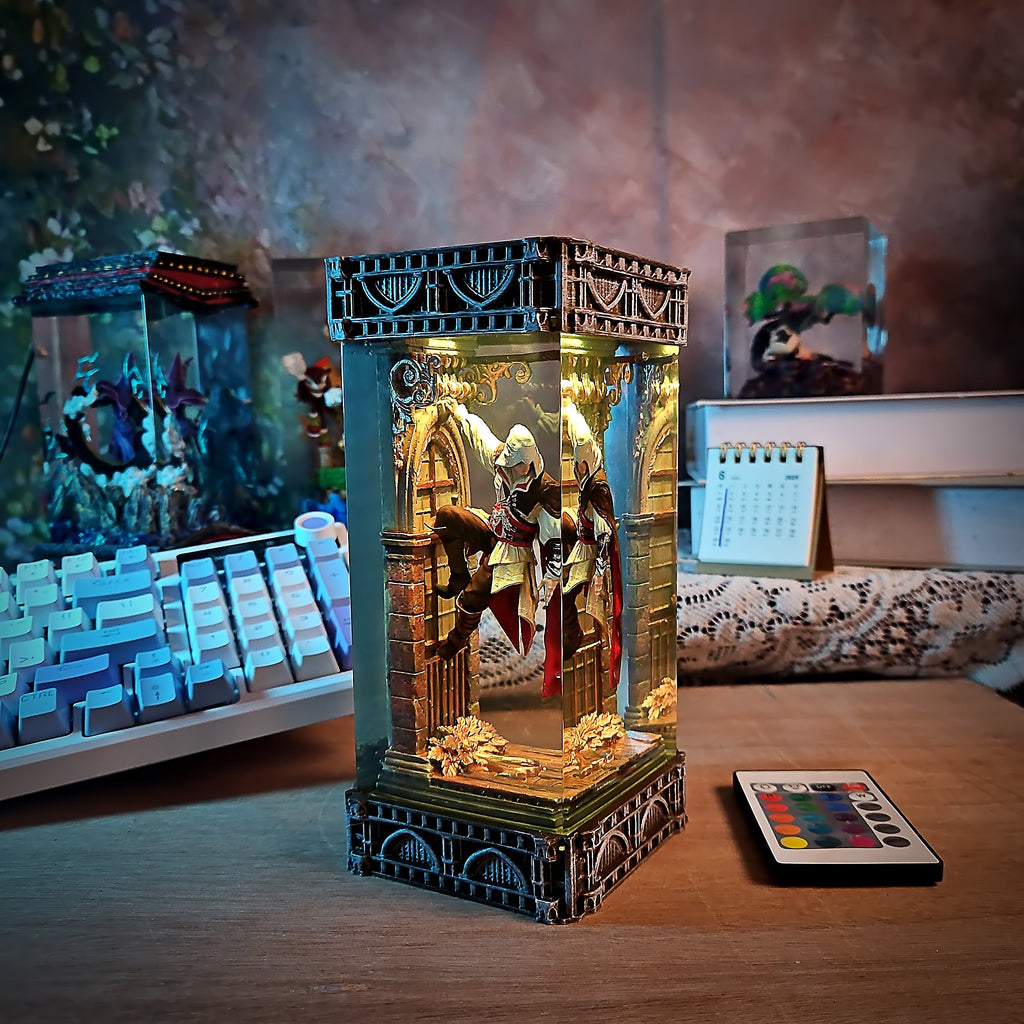 Assassin's Creed Resin Lamp - handmade resin lamp