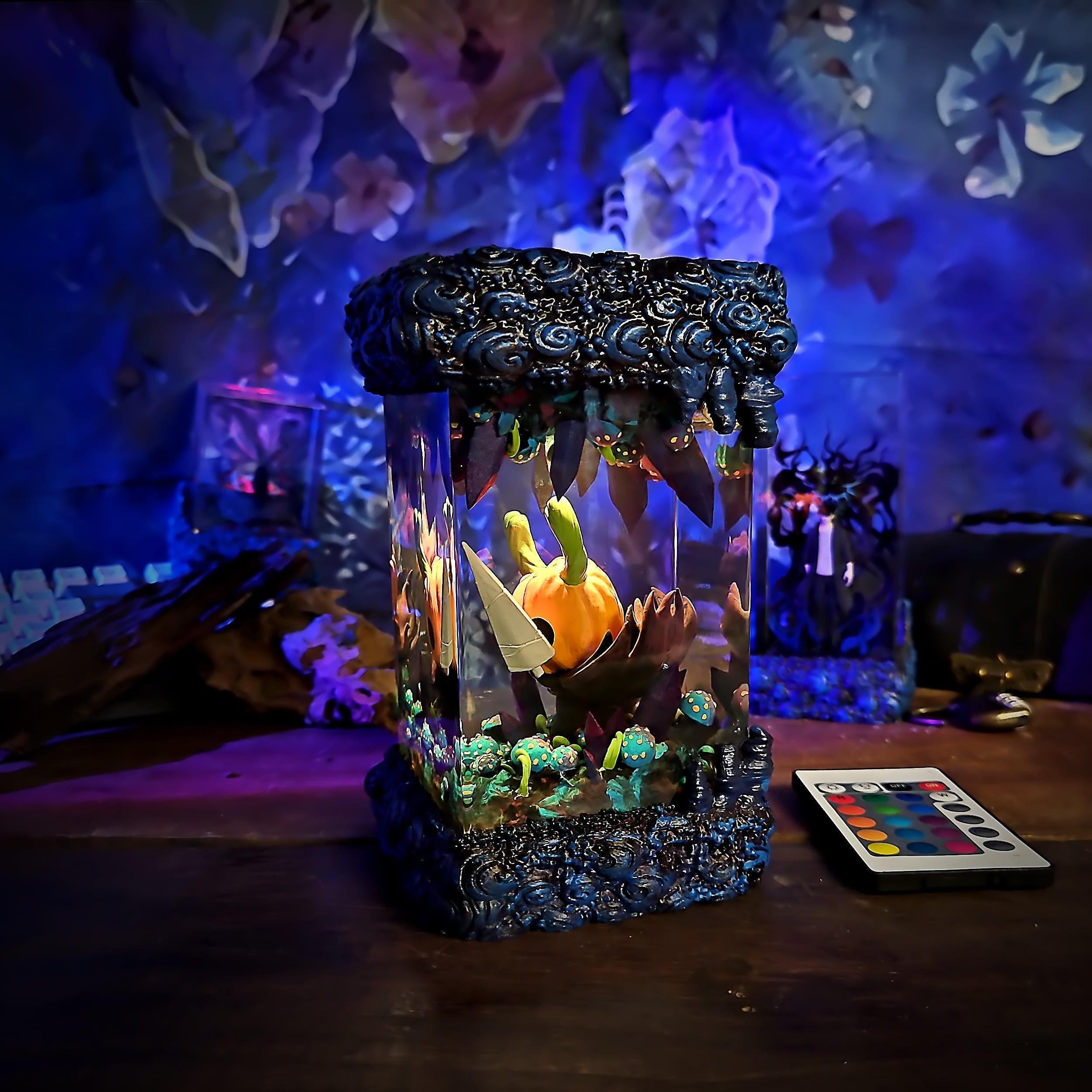 Halloween Resin Lamp - handmade resin lamp