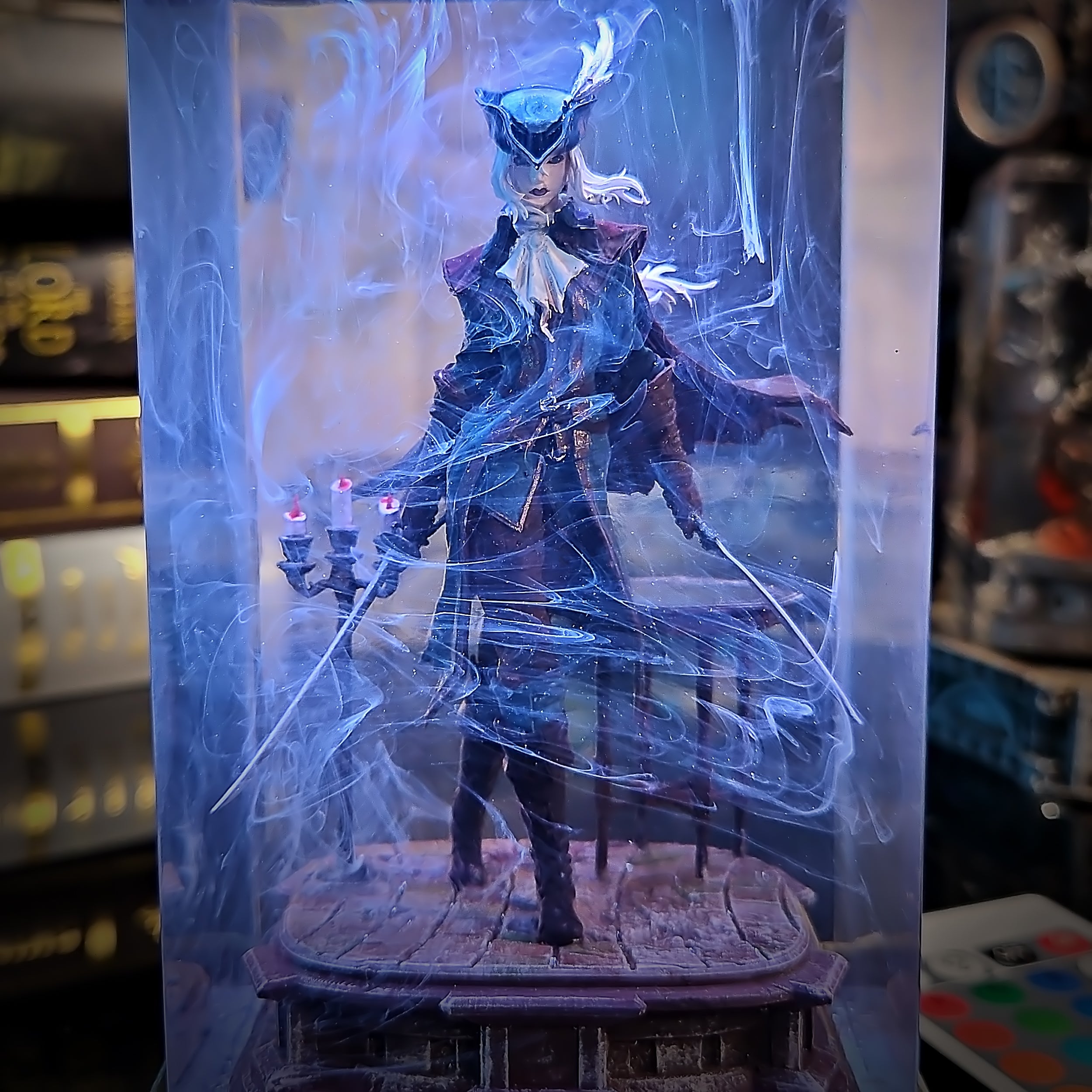 Bloodborne Lady Maria Resin Lamp - handmade resin lamp