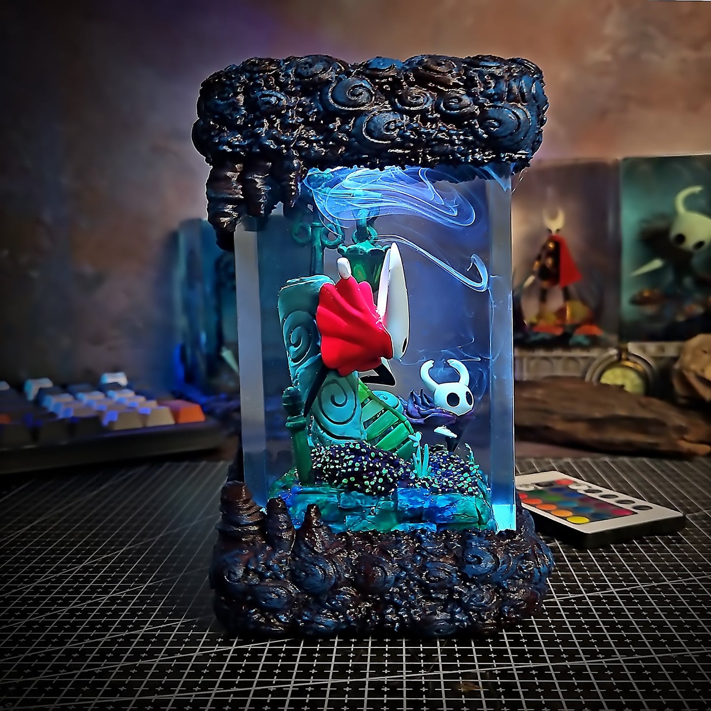 Knight & Hornet Resin Lamp - handmade resin lamp