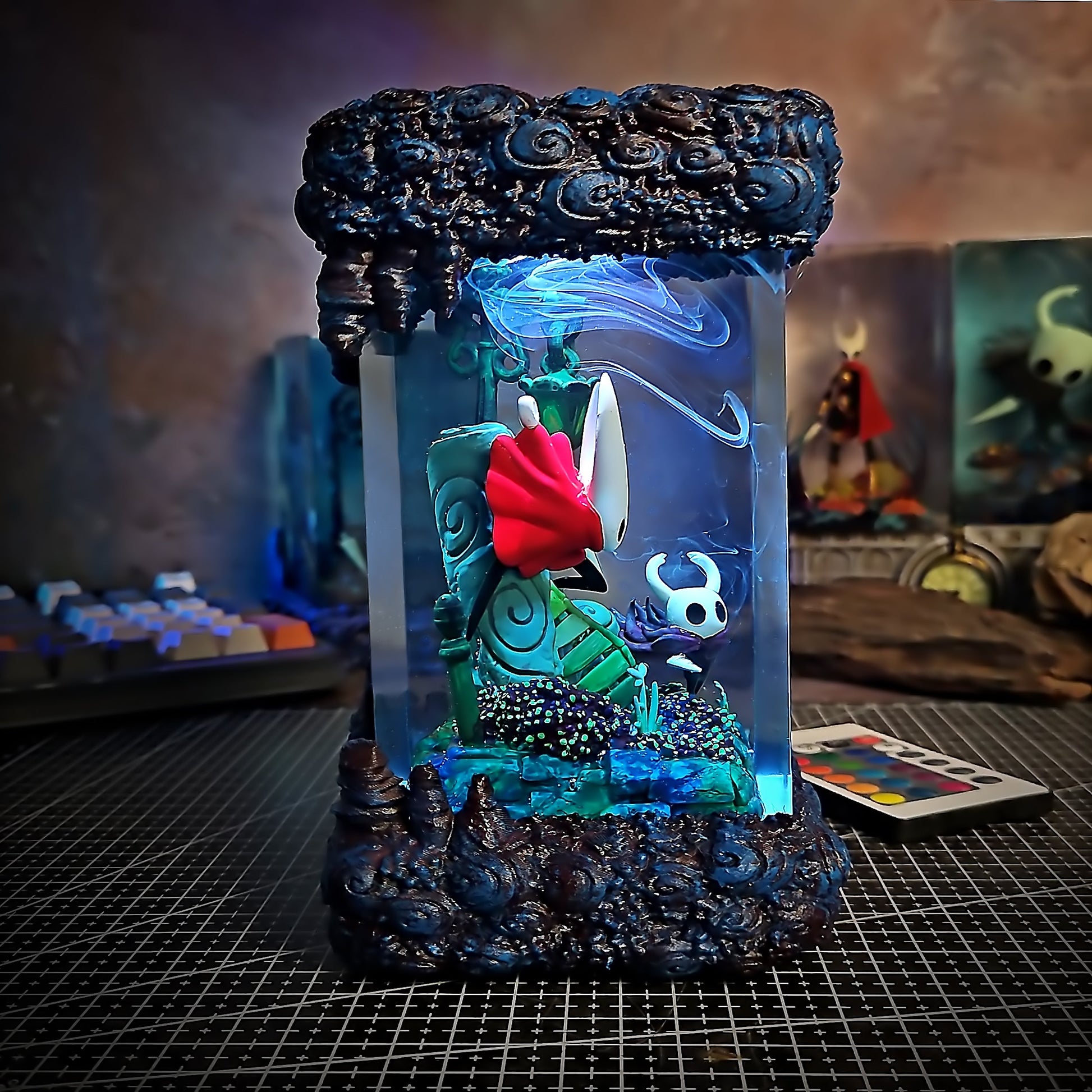 Knight & Hornet Resin Lamp - handmade resin lamp