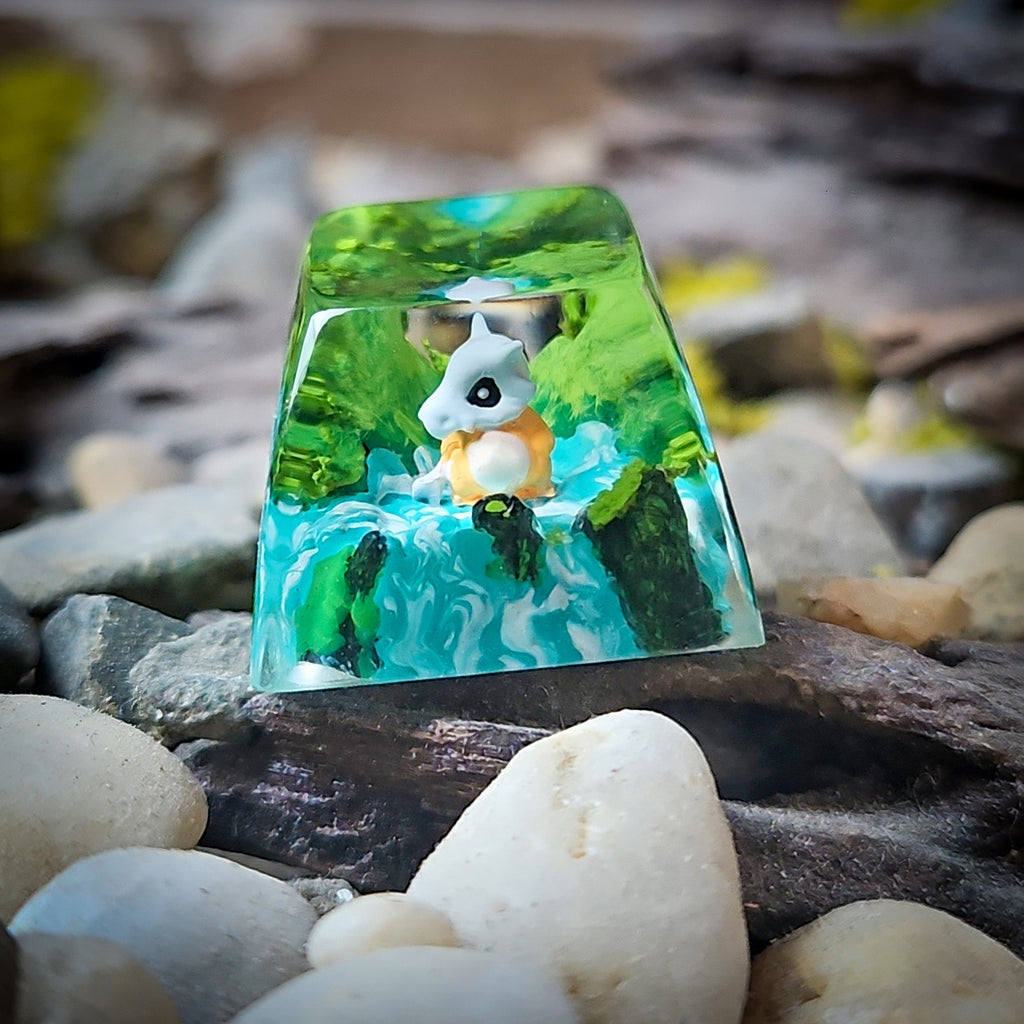 Cubone Keycap - handmade resin keycap