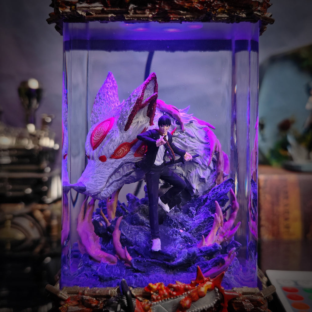 Aki Fox Devil - Chainsaw Man Resin Lamp