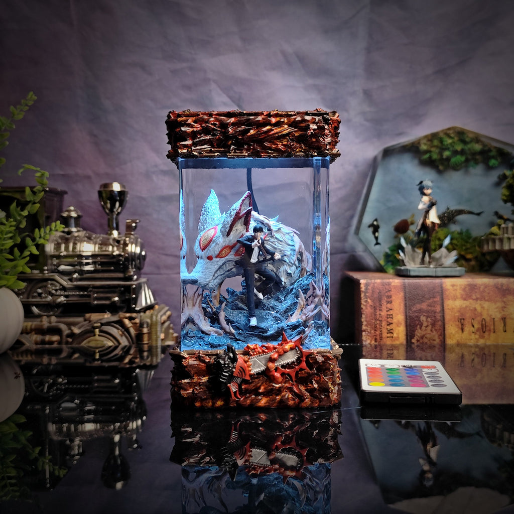 Aki Fox Devil - Chainsaw Man Resin Lamp