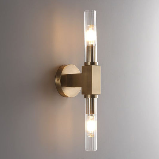 Amorra Candlestick Glass Wall Sconce